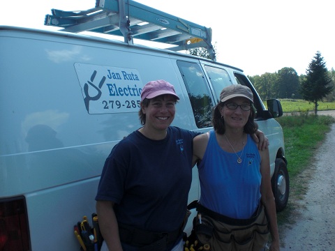 On the job in Central VT with an assistant.